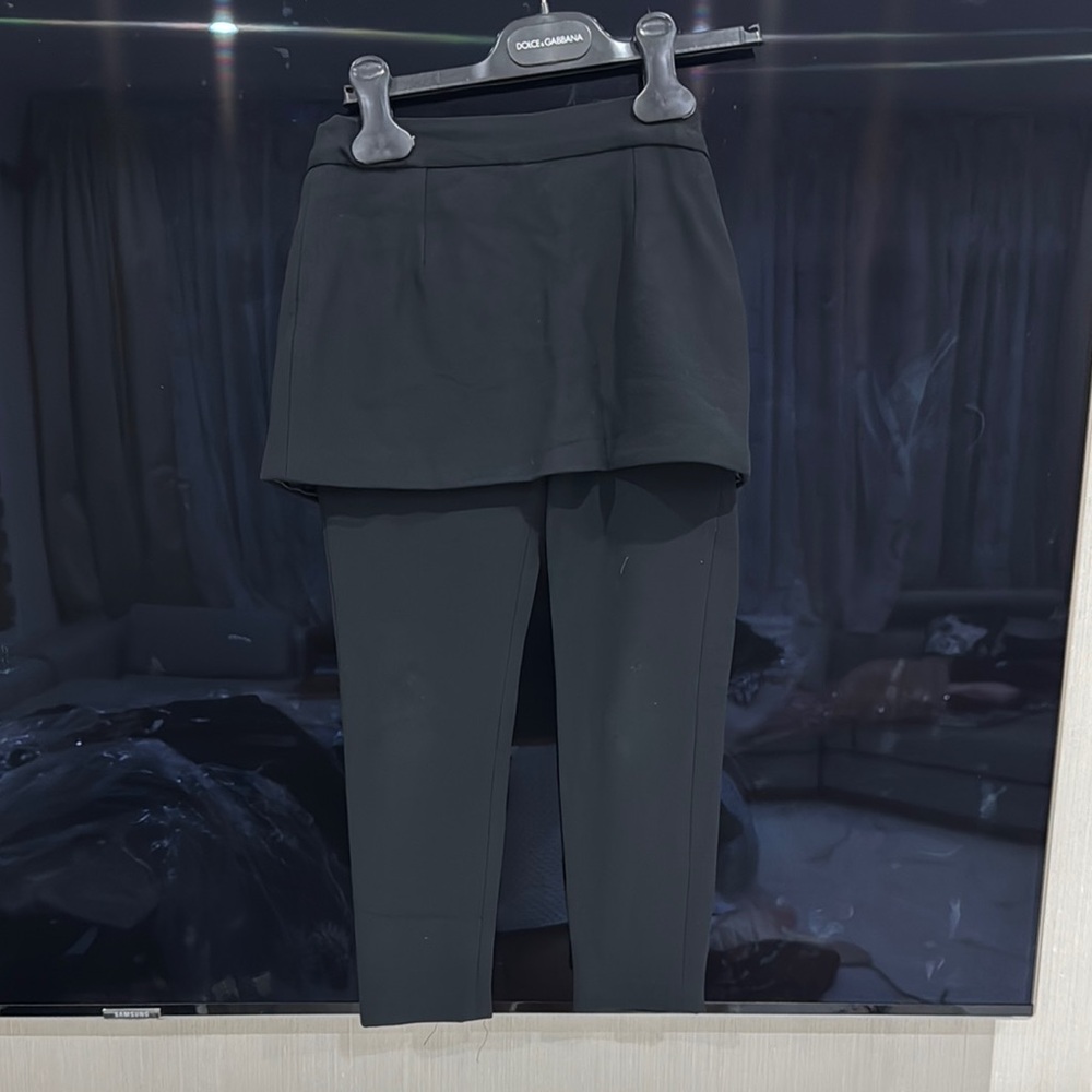 Dolce & Gabbana Elegant Black Skirted Leggings